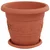 Saksije za biljke 24 pcs Crvena cigla O 26 x 21.5 cm Plastika