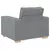 Sofa 3 pcs Svijetlo siva 220 x 80 x 84 cm Platnasta tkanina