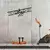 Wallity Zidna dekoracija Airplane, 70x23 cm, 1.2mm,, Crna