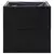 Vrtna sadilica crna 80 x 80 x 80 cm od poliratana