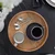 Set skodelic 12 kosov — Elements Yin & Yang black - W0227