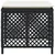 Vrtni taburei s jastucima 4 kom crni 41x41x36 cm od poliratana