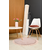 ARTEMIS Okrugli tepih 80x80, Krzneni, Roze