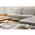 ATELIER DEL SOFA Ugaona garnitura Tulip Corner Right Without Pouf Light Grey
