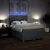 Vidaxl Box spring postelja z vzmetnico temno siva 140x200 cm blago