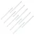 shumee 10 x Zaobljene steklene bagete z mešalno palico 6 x 250 mm