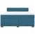 Vidaxl Box spring postelja z vzmetnico modra 180x200 cm žamet