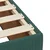 Vidaxl Box spring postelja z vzmetnico temno zelena 90x200 cm žamet