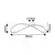 Rabalux Luster Castiel, LED, 30W, 3000K, 68x31,5cm, Zlatne boje