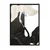 WallXpert uramljena slika 115202, The Swan Hilme af Klint, beli i crni labud na crno-beloj pozadini, 30 x 40 cm, crni ram