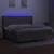Vidaxl Box spring postelja z vzmetnico LED taupe 200x200 cm blago