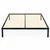 ModernHome metalni krevet 190 × 200 cm sa podnicom, crni