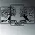 Wallity Zidna dekoracija Tree Person 499, 71x116 cm, 3 delaCrna