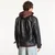Jakna Y-3 Leather Blouson Black M