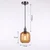 BRILAGI - LED luster na sajli RETRO GLASS 1xE27/60W/230V prečnik 14 cm crna/zadimljeno smeđa