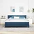vidaXL vidaXL Postelja boxspring z vzmetnico Modra 180 x 200 cm blago, (5000127111)