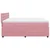 Vidaxl Box spring postelja z vzmetnico roza 200x200 cm žamet