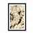 Plakat s paspartujem cvetovi dalije v sepia varianti - 30x45 silver