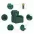 Električni masažni naslonjač na podizanje tkanina tamnozeleni