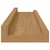 Polica na zidu 4 pcs Smeđa 40 x 9 x 3 cm Konstruirano drvo