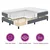 Vidaxl LED Box Spring Postelja Temno siva 90 x 200 cm Žamet