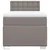 Vidaxl Box spring postelja z vzmetnico taupe 100x200 cm blago