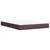 Vidaxl Box spring postelja z vzmetnico temno rjav 140x190 cm blago