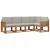 Set vanjskih sofa s jastukom 5 pcs Prirodna i svijetlo siva