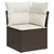 Set sofe s jastukom Smeđa i krem 55 x 55 x 37 cm poliratan