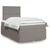 Vidaxl Box spring postelja z vzmetnico taupe 120x190 cm blago