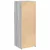 Visoka komoda siva boja hrasta 45x42,5x124 cm konstruirano drvo
