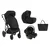 Kikka Boo Kolica Thea 3in1 set sa auto sedištem I-Prime I-size i tvrdom korpom Black