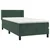 Vidaxl Box spring postelja z vzmetnico temno zelena 80x200 cm žamet