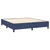 Vidaxl Box spring postelja z vzmetnico modra 160x200 cm blago