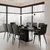 Bessagi Home Raztegljiva Miza Amado, Črna, 160-200x90