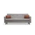 Atelier del Sofa Trosed na razvlačenje Polya 205x86x75cm Svetlosivi