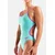 ARENA Enodelne kopalke LACE BACK SOLID  turkizna / lila