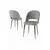 Hanah Home Set stolica Pane, 85x59x146 cm, 6 komada, Svetlosive