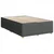 Vidaxl Box spring postelja z vzmetnico temno siva 120x190 cm blago