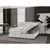 Boxspring Krevet Elodie 180/200 cm , sivo-bela