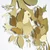 WALLXPERT Zidna dekoracija Carpa Koi APT748 M Gold