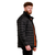 GymBeam Men‘s Puffer Jacket Black/Orange