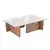 Hanah Home Klub sto Flavio, 105x30x65cm, Braon