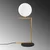 Opviq Stona lampa Luminar-14176, 29x20x64 cm, Zlatne boje