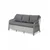 HANAH HOME Baštenska garnitura Rondi Dark Grey Light Grey