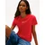 Tommy Jeans Majica ESSENTIAL rdeča