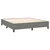 Vidaxl Box spring postelja z vzmetnico LED temno siva 160x200 cm blago