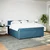 vidaXL vidaXL Box spring postelja z vzmetnico modra 180x200 cm žamet, (21307613)