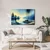 Slika mirno jezero v modri - 120x80
