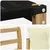 Set vanjskih sofa s jastukom 5 pcs Bijela i krem